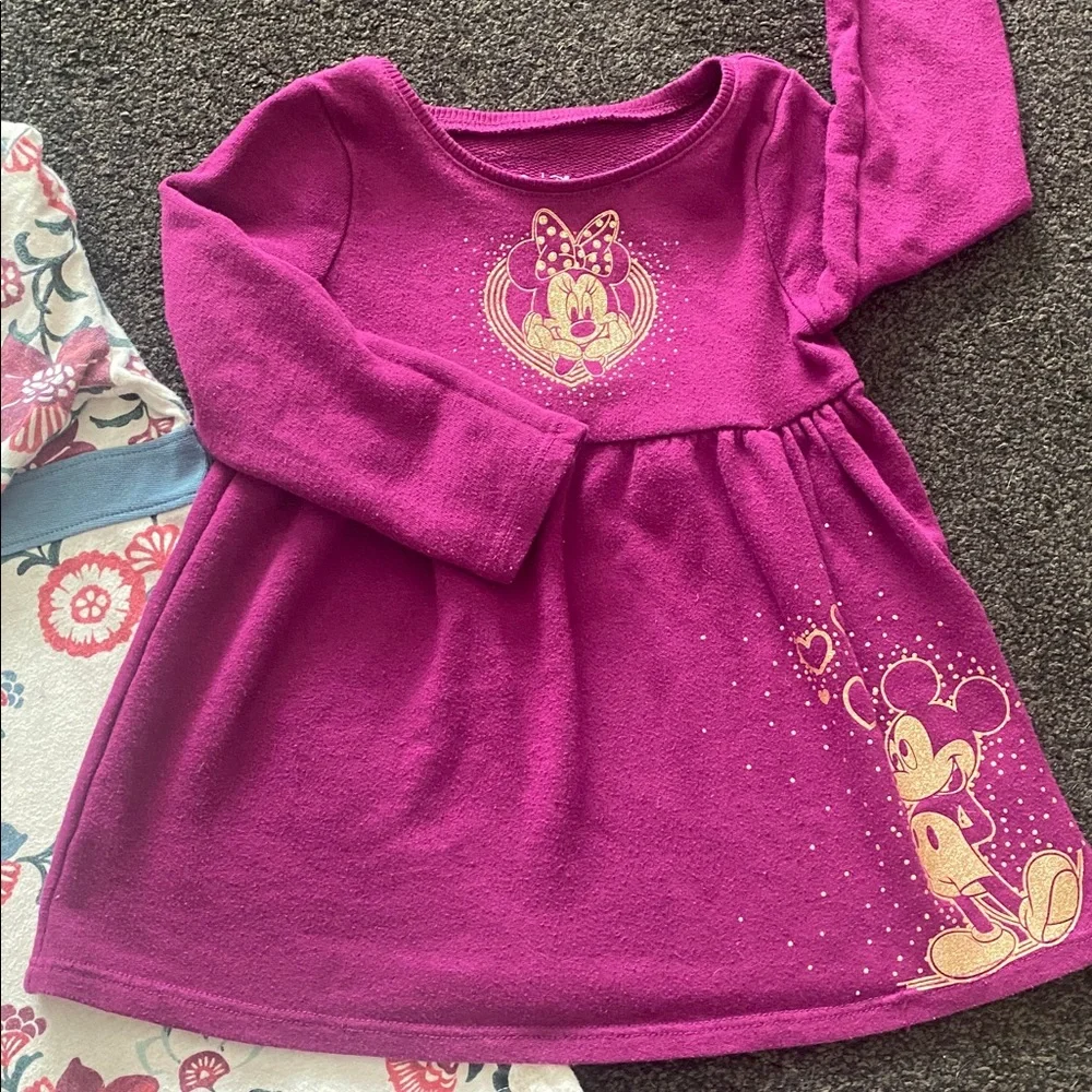 Toddler Girls Tea and Disney Swing Dress Jumping Beans Minnie Mouse 2T